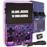 Genérico SCGAMES Consola Retro Portátil R36S + 20.000 Juegos y 19 Emuladores | Tarjeta 64GB, Pantalla IPS 3.5', Videoconsola, Gaming, Videojuegos, Arcade | Ideal Niños y Mayores | Versión 2025