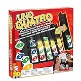 Mattel Games UNO Quatro Juego de Mesa Cuatro en Raya con fichas, +7 años (Mattel HPF82)