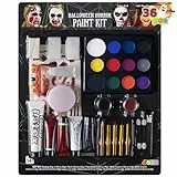 JOYIN de 36 piezas Juego de maquillaje para Halloween, paquete definitivo para fiesta familiar, conjunto todo en uno fácil de poner y quitar para suministros para fiesta de Halloween