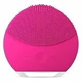 Foreo Cepillo Luna Mini 2, Accesorio De Viaje, Masajeador Eléctrico, Skin Care Para Todo Tipo De Pieles, Limpiador Facial De Silicona, Fuchsia