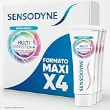 Sensodyne Pasta de Dientes Multiprotección Protección Frente a la Sensibilidad Dental + Cuidado Diario, Pack 4x75 ml