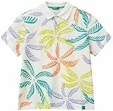 United Colors of Benetton Maglia Polo M/M 36y4c301w Camisa, Multicolor, 122 cm para Niños