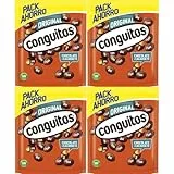Conguitos chocolate negro doypack 1,4 kg : 4 bolsas de 350g c/u