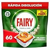 Fairy Original Todo En Uno Naranja Cápsulas De Lavavajillas, 60 Cápsulas, Efectivas Incluso En La Grasa Reseca