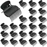 24 Pinzas Rizador de Pelo Pinzas para Rulos Calientes Pinzas para Rizadores de Pelo Pinzas ​Rodillo de Repuesto para Mjeres y NiñAs (24 Negro)
