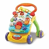 VTech-Baby Andador andandín 2 en 1, correpasillos con música y luces, patas plegables, panel extraíble, regulador de velocidad, multicolor, versión ESP, embalaje estándar