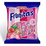Frunitas Fresa FIESTA - Bolsa 270 Unids. - Caramelo Duro Relleno de Masticable Sabor Fresa - FRUNITAS