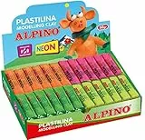 Alpino Plastilina Kit de 24 Unidades | Plastilina para Niños No Tóxica | Colores Brillantes | Pastilla Plastilina Flexible | Modelar Plastilina | 50gr.