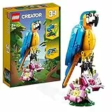 LEGO Creator 3 en 1 Loro Exótico, Pez o Rana, Figuras de Animales de Juguete para Construir, Regalo para Niños y Niñas de 7 Años o Más, Juego Creativo 31136