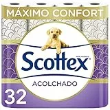 Scottex Acolchado Papel Higiénico Seco 32 rollos