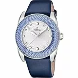 Festina Reloj Mujer F16591/8 Special Prices Caja de Acero Inoxidable 316l Plateado Correa de Caucho
