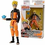 BANDAI - Naruto Anime Heroes Figura de Acción Naruto Uzumaki 17cm - 36901 Multicolor - Figuras articuladas - ¡Hazte con Las Figuras Anime Heroes de Naruto!.