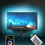 Mexllex Tira LED TV 4M, Luces Led TV RGB Luces Habitación 5050 con Aplicación y Control Remoto para Retroiluminación de TV de 55-75 Pulgadas, Cine en Casa, Cocina, Sala de Estar