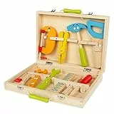WOOMAX- Maletín de Herramientas Madera (Colorbaby 43616)