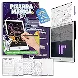 LUMS Pizarra Mágica infantil 11 Pulgadas - 40 Tarjetas con Números, Letras, Figuras y Dibujos - Regalo Educativo y Creativo para Niños 3-6 Años - Juguete Montessori para Aprender y Divertirse