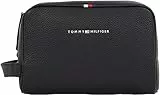 Tommy Hilfiger Neceser Hombre Essential PU Washbag de Piel sintética, Negro (Black), Talla Única
