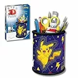 Ravensburger - Puzzle 3D Niños Portalápices Pokemon | Puzzles 3D para Niños De 6 Años O Más | Maquetas para Montar De 57 Piezas | Regalo Niño 6 Años O Más
