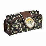 CERDÁ LIFE'S LITTLE MOMENTS - Estuche Escolar 3 Compartimentos Niño de The Mandalorian Podrá Llevar Todo el Material Escolar Necesario para Primaria - Licencia Oficial Star Wars, Marrón, 2700000309