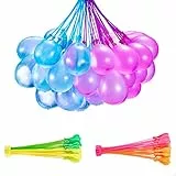 COLORBABY 47134, Globos de agua Bunch O Balloons con hinchador y llenado rápido x 100, Llena y cierra en 60 segundos, Hincha globos de agua, juego de agua para niños, globos de agua llenado rápido