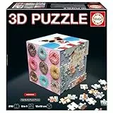 Educa - 3D Puzzle Cube Aesthetic. El Reto puzzlero en Forma de Cubo con 216 Piezas en Total. Estructura: Base montable Cubierta por 6 Puzzles de 36 Piezas Cada uno. A Partir de 14 años (20125)