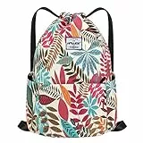 HAWEE Impermeable Casual Mochila con Cordón Grande Deporte Bolso de Gimnasia Mochila de Cuerda Unisex para Mujer Hombre Vida Cotidiana Aire Libre Yoga Escuela Playa Nadar