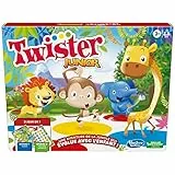 Juego Twister Junior, Alfombra Reversible Aventura de la Selva, 2 Juegos en 1, Juego de Grupo de Interior para 2 a 4 Jugadores