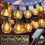 kolpop Guirnaldas Luces Exterior Solar, 10M Guirnalda Solar Exterior con 8 Modes & 4 Regulable, Recargable por USB, Impermeable Luces Terraza para Jardín, Patio, Fiesta, 2 Paquete