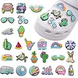 XURJUMI Pack 35 Adornos Para Zapatos, Pins Para Crocs, Decoración Para Zapatos Zuecos, Pins Decorativos, Para Regalos De Niños Fiesta Cumpleaños