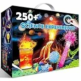 UNGLINGA Kit Científico con 250+ Experimentos para Niños, Kit de Ciencias Juego de Química Laboratorio Set, Volcán, Juguete CTIM Educativo Ideas de Regalo de Cumpleaños
