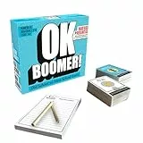 Bizak - Ok Boomer - Juego de Cartas a Partir de 14 años, Juegos para la Familia, también Apto para Adultos Old School vs. New School,Trivia Tarjetas de Juego, Preguntas para 2 Generaciones(64550284)