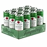 Tanqueray Ginebras London Dry Gin y Tonic 250 ml x 12