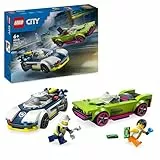 LEGO City Coche de Policía y Potente Deportivo, Vehículo de Emergencia de Juguete, Regalo para Niños y Niñas de 6 Años o Más, Juego Imaginativo y de Roles, Minifiguras de Agente y Ladrona 60415