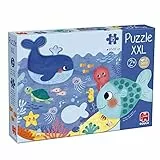 Goula - Puzzle XXL Océano, para niños a Partir de 2 años, puezle Educativo con Piezas Grandes de cartón
