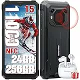 Blackview BV6200 Plus movil Irrompible (11000mAh)-24GB+256GB(TF 2TB), 90Hz 6,56' HD+ Teléfono Movil Android 15, Cámara AI, 98dB Altavoz, Dual 4G SIM/NFC/OTG/GPS/Huella Dactilar Móvil Irrompible