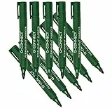 Q-Connect KF01773 - Rotulador, Verde, Pack de 10 Unidades