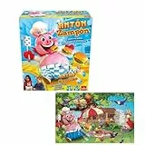 GOLIATH - Exclusivo - Anton ZAMPON con Puzzle Extra de 24 Piezas - Juego de Mesa para Niños y Niñas a Partir de 4 Años - Juego de Acción - Estimula los Reflejos - 2 a 4 Jugadores