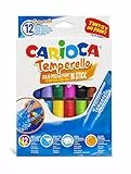Carioca TEMPERELLO 42738 - Témperas Solidas en barra, 12 Colores, color/modelo surtido