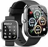 Reloj Inteligente Hombre Mujer, 1.91' HD Smartwatch con Llamadas Bluetooth, Podómetro/Pulsómetro/SpO2/Monitor de Sueño, IP68 Pulsera Actividad con 100+ Modos Deportivos, Smart Watch para Android iOS