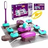 Juego de circuitos electrónicos con 25 Bloques de circuitos,40 experimentos para Aprender sobre Electricidad, Kit de exploración electrónica DIY,Juguetes educativos Stem para niños a Partir de 3 años