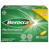 Berocca Performance Complejo de Vitaminas y Minerales Sin Cafeína, Contribuye al Rendimiento Mental y Físico, 30 Comprimidos