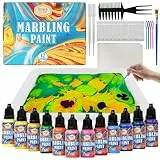 ROMA KITS Pinturas de agua con efecto mármol, kit de manualidades y pinturas, regalo para niños a partir de 6 años. Se divierten a la vez que estimulan su creatividad.