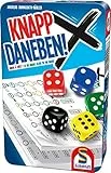 Schmidt Spiele Knapp Daneben 51426 - Juego de Dados en Caja de Metal (versión Alemana), Multicolor