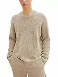 TOM TAILOR Denim 1038276 Suéter, 32775-Crudo Tonal Mouline, L para Hombre