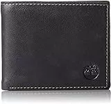 Timberland D01387/08 Hombres Negro Nublado Cartera Passcase Bifold