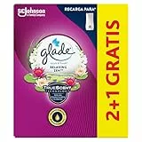 Glade® By Brise Ambientador Un Toque Fragancia Relax Zen. Elimina los malos olores, Hasta 10 veces más frescor - 3 Recambios de 11ml