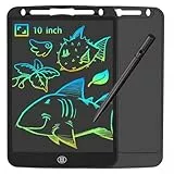 JOEAIS Tableta de Escritura LCD de 10 Pulgadas, Bloc de Dibujo Electrónico Portátil para Aprender, Garabatear y Tomar Notas, Cumpleaños para Niños y Niñas (Negro)