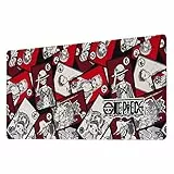 Alfombrilla ratón XXL One Piece - Alfombrilla escritorio (Mouse pad XXL: Protector escritorio) | Accesorios gaming - Tapete escritorio : Alfombra escritorio Impermeable y Antideslizante