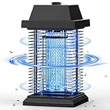 TMACTIME Lámpara Antimosquitos Electrico 20W 4500V UV Mata Mosquitos Electrico Alcance Efectivo de 100m² para Interior y Exterior