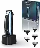 Rowenta Barber Experience, Recortadora de barba, cuchilla en T, recubrimiento de carbono tipo diamante (DLC), autoafilado, TN1851E0