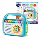 VTech-Baby Reproductor Musical Graba Canta y Baila, Radio Infantil con Bluetooth, Grabadora, Juguete para niños +1.5 años, Versión ESP